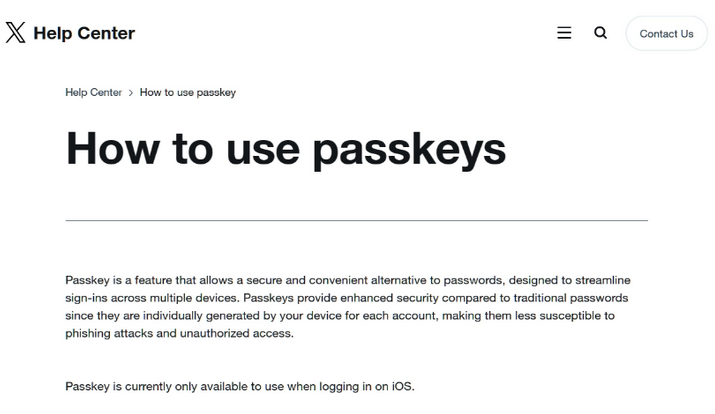 独山苹果维修店铺分享iOS用户如何通过通行密钥(Passkey)登录 